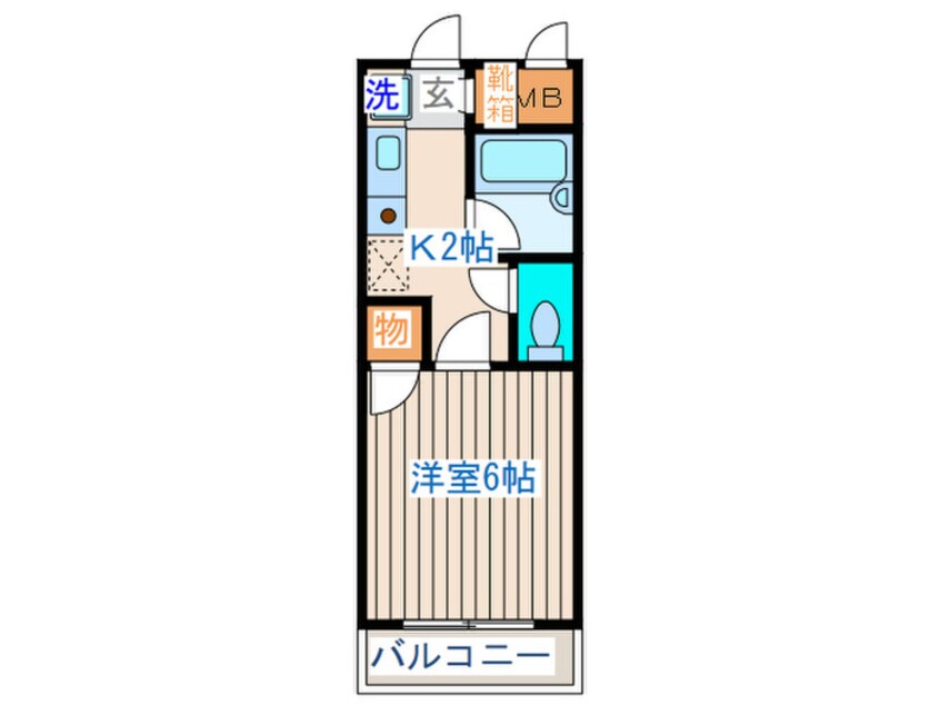 間取図 アクティブパレス－カラフル－