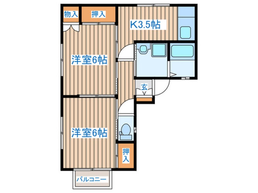 間取図 コーポエコー