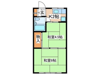 間取図 駒の湯アパート