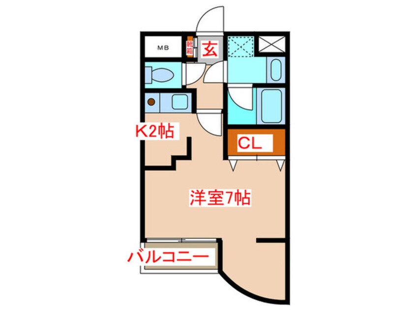 間取図 ロイヤルヒルズ鹿野Ⅰ