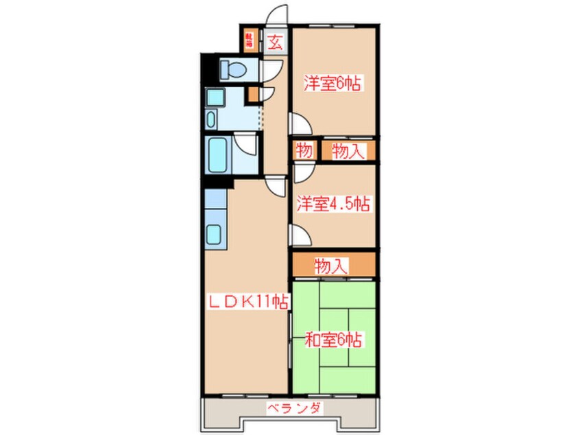 間取図 南仙台アルファビル