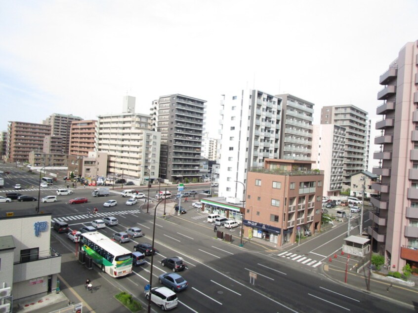 室内からの展望 ベルシティ榴ヶ岡