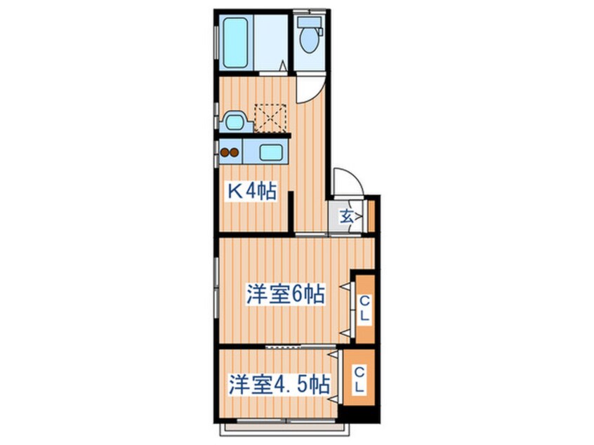 間取図 メゾンしらかしＫ