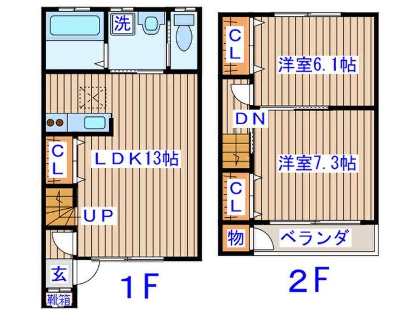 間取図 メゾンしらかしＭ