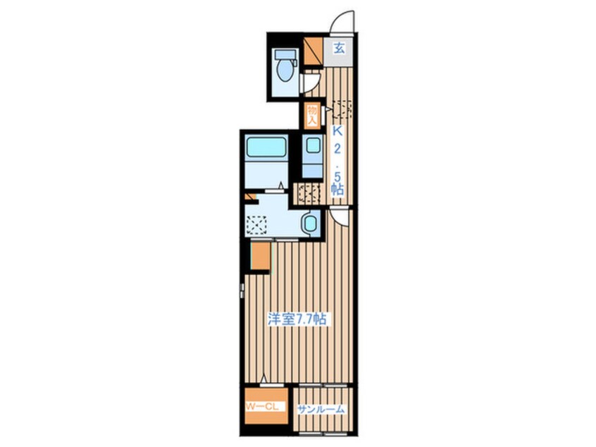 間取図 サニーセトル拾壱号館