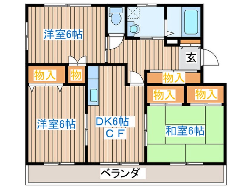 間取図 ハイツ深山