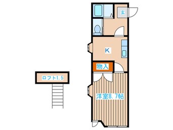 間取図 ホワイトキャッスル宮城野Ⅲ