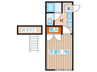 間取図 ホワイトキャッスル宮城野Ⅲ