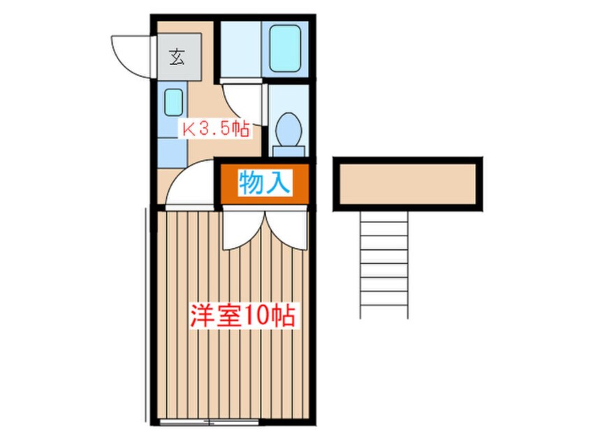 間取図 ホワイトキャッスル宮城野Ⅲ