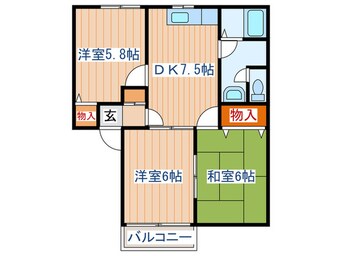 間取図 オールージュコート