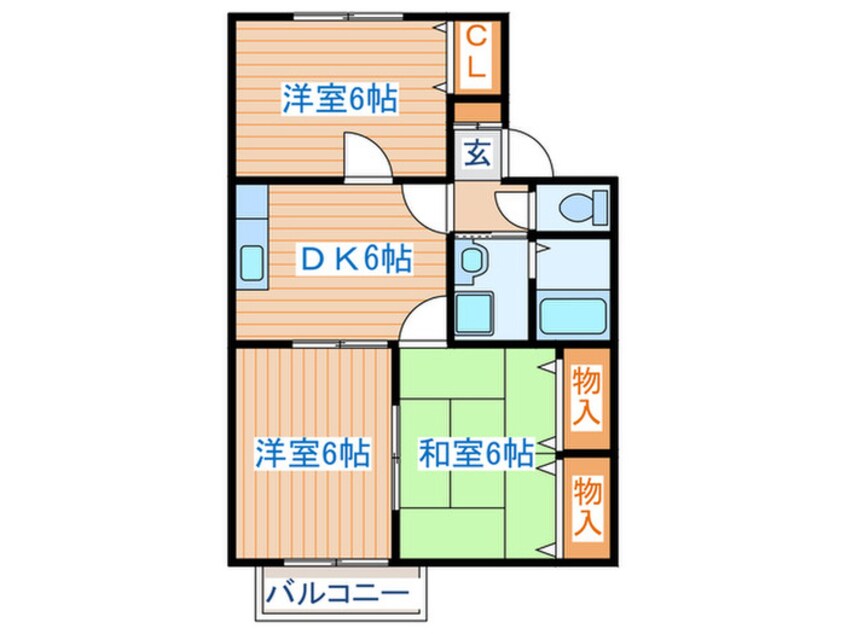 間取図 オールージュコート