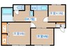 大友貸家 3DKの間取り