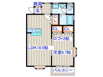 間取図 エスポワ－ルコマツ壱番館