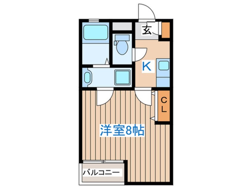 間取図 クレフラスト福祉大前