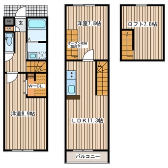間取図 フェリス萩野町