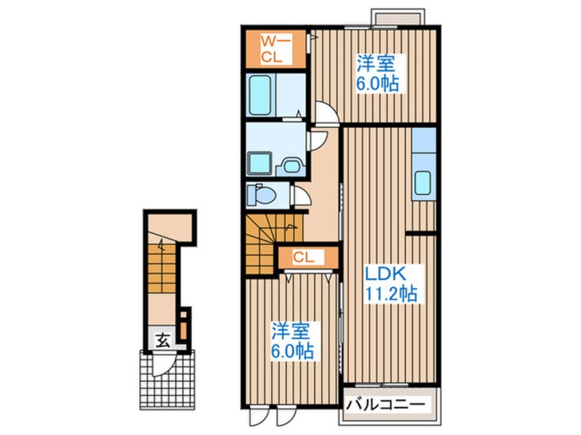 間取図 カルム・メゾン・K