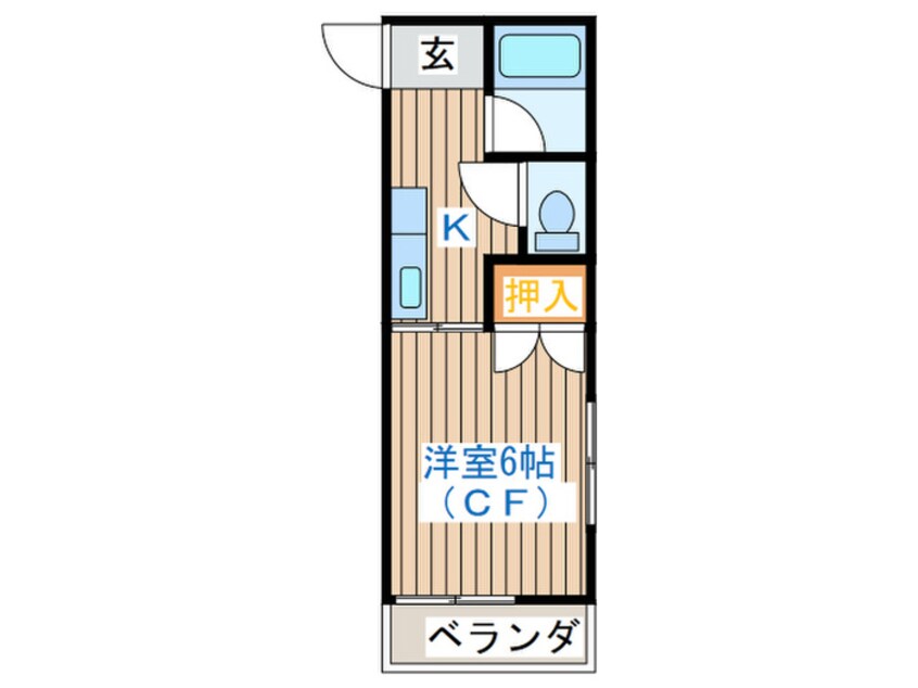 間取図 ア－バンハイツ山手町