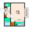 ノーブルカーム 1Rの間取り