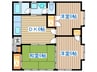 今野方貸家B-5 3DKの間取り
