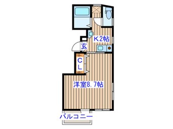 間取図 エコ－ル・ド・ハイツ