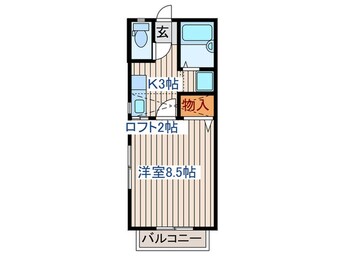 間取図 エクセルシャト－三浦