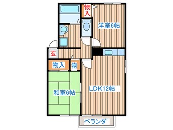 間取図 ラ・フレ－ズＢ