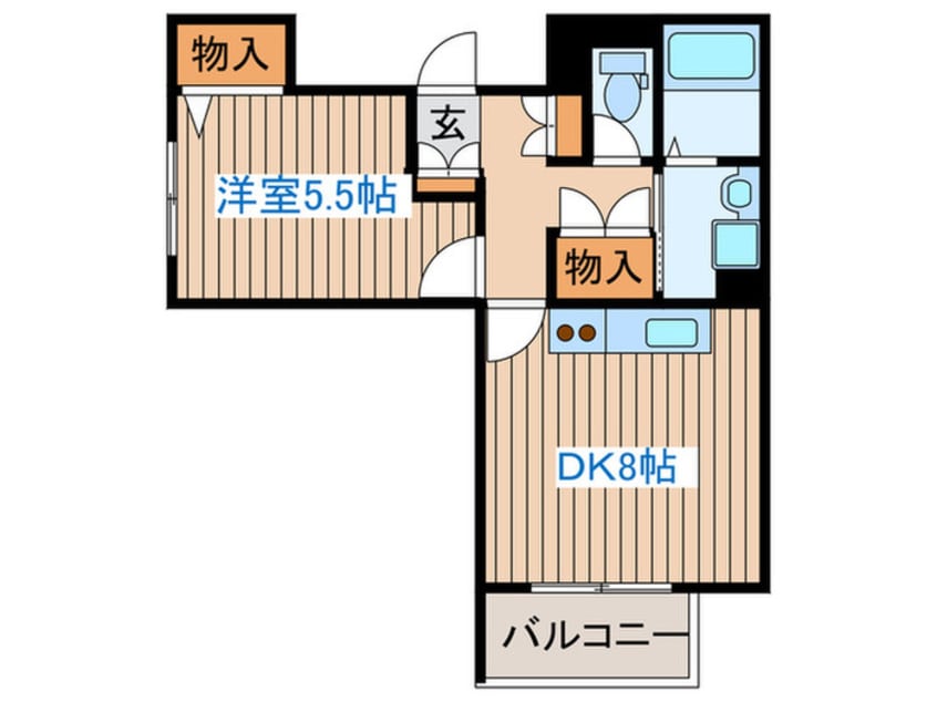 間取図 ジュネスＳＫ　Ｂ棟