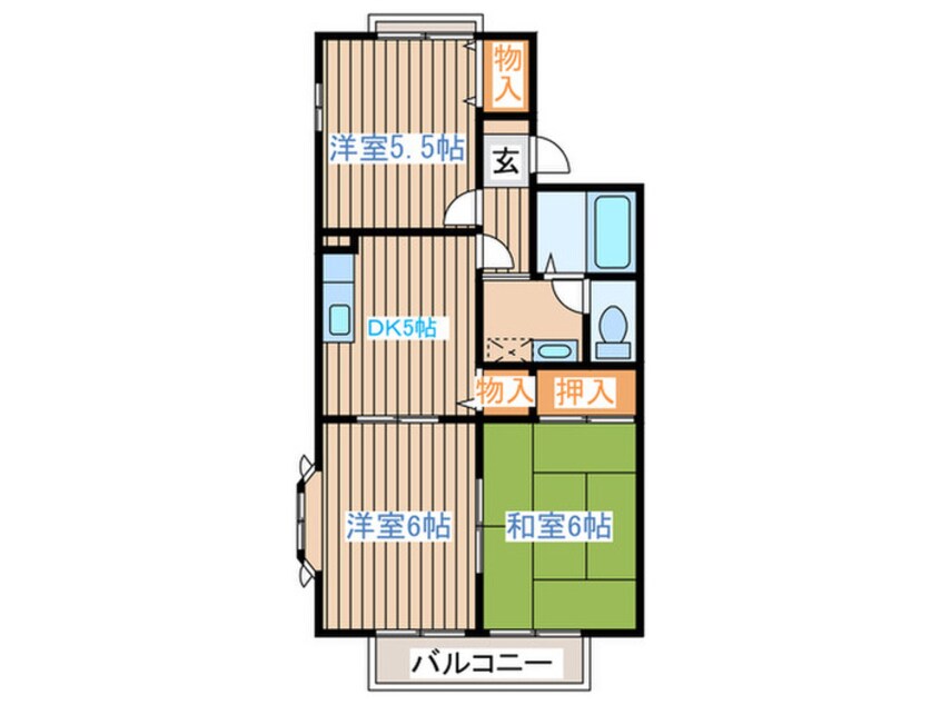 間取図 フレール沖野A