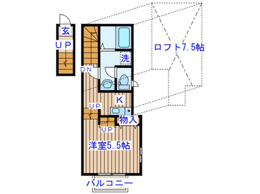 間取図 THE・ソレイユ八木山Ⅱ