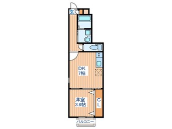 間取図 クラシア富沢