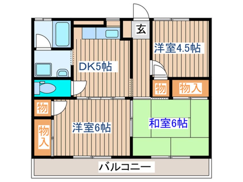 間取図 コ－プ針生Ａ