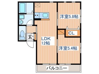 間取図 ラフィネ・コート