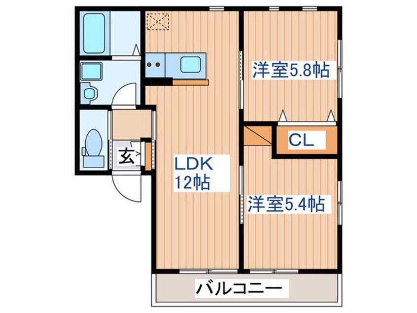 間取図 ラフィネ・コート