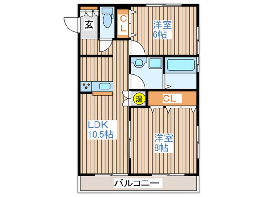 間取図 すまいる１５番館