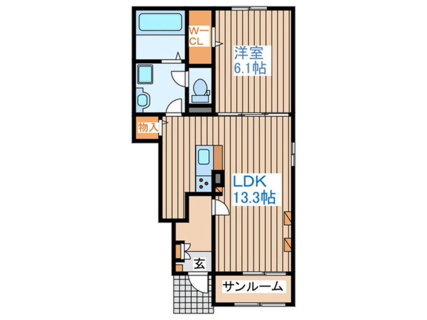 間取図 カーサ　みなと