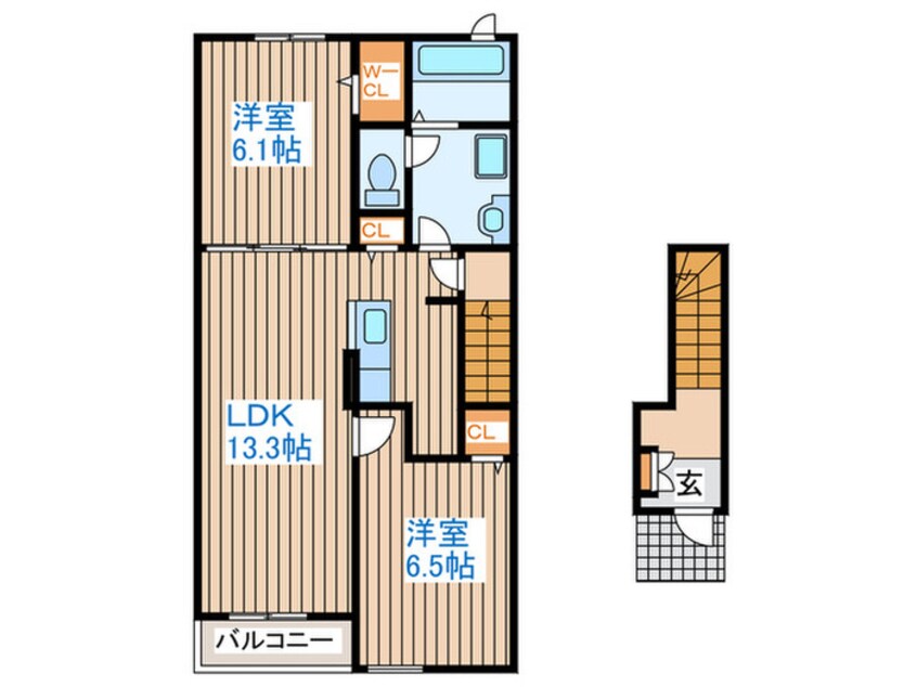 間取図 カーサ　みなと