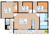 キリンハイツ 3LDKの間取り