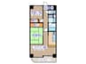 ﾗｲｵﾝｽﾞﾏﾝｼｮﾝ広瀬通（406） 2LDKの間取り