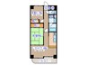 ﾗｲｵﾝｽﾞﾏﾝｼｮﾝ広瀬通（406） 2LDKの間取り