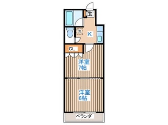 間取図 イーグルハイツ錦町（西棟）