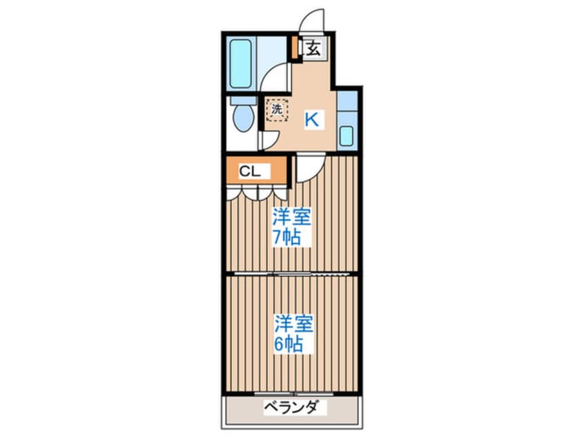 間取図 イーグルハイツ錦町（西棟）
