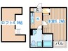 ディアコート長町 1Kの間取り