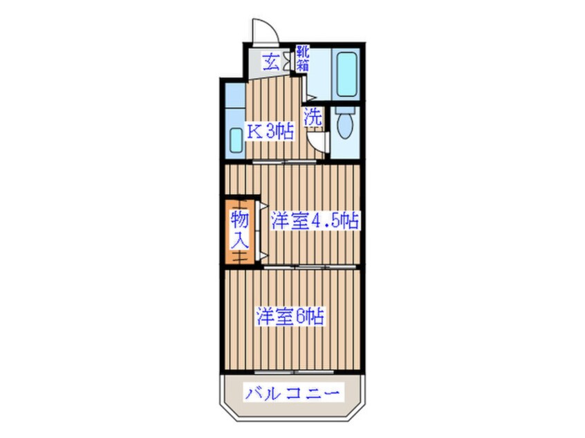 間取図 イーグルハイツ錦町（東棟）