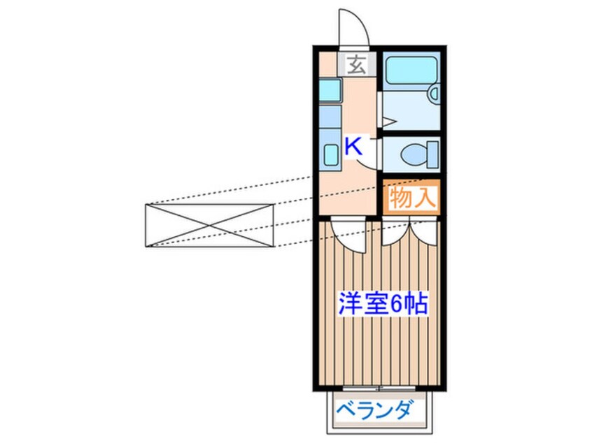 間取図 コ－ポ鷺森台