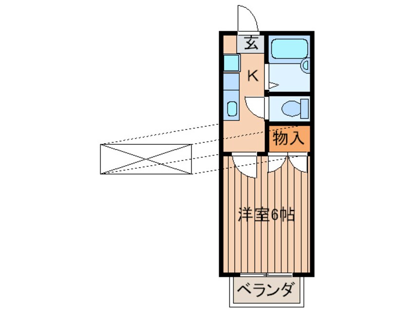 間取図 コ－ポ鷺森台