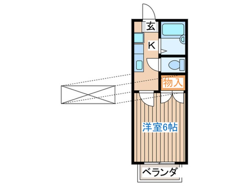 間取図 コ－ポ鷺森台