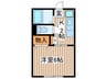 ロ－ドハイム 1Kの間取り