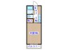 スズコ－ビル 1Kの間取り