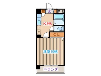 間取図 スタジオフラット