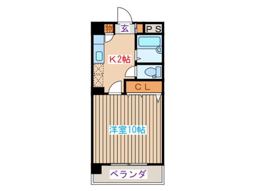 間取図 スタジオフラット